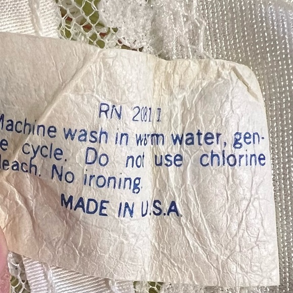 VINTAGE 70s lace nylon dress slip full long maxi white lingerie layer nightgown - Picture 10 of 13